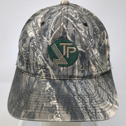 Outdoor Cap Snapback Gray Green One Size Mossy Oak Camo TP Patch Hunting Hat