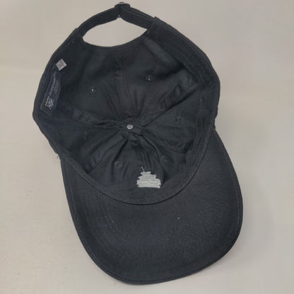 The Shaine Train Slideback Hat Black One Size Embroidered Queensboro