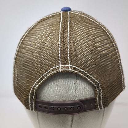 Trucker Hat Blue Brown One Size Angry Orchard Hard Cider Mesh Distressed Logo