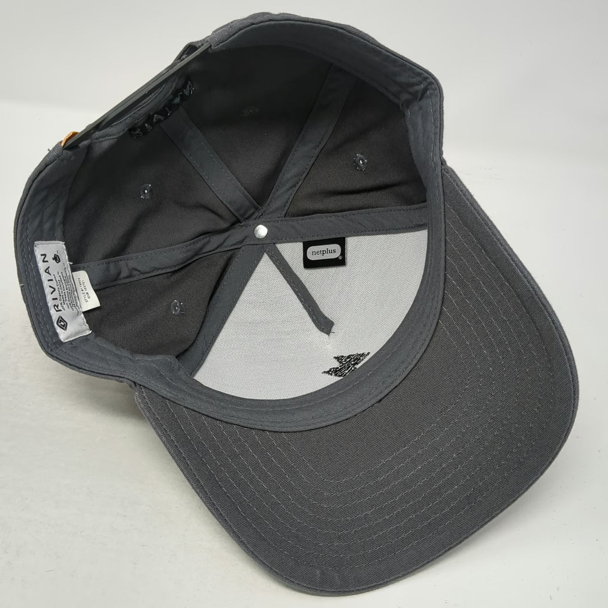 Rivian 5 Panel Gray One Size Organic Cotton Forever Electric Snapback Hat