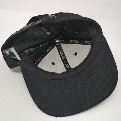 Monster Energy Snapback Black One Size Green Claw Logo Embroidered Pique Hat