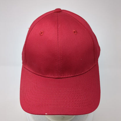 Port & Company Strapback Hat Red One Size Adjustable 6 Panel Blank