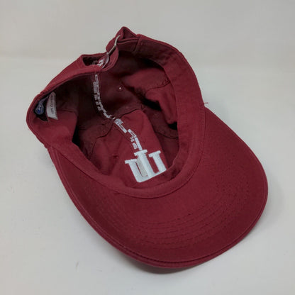 Top of the World Men's Slideback hat Red Embroidered IU Hoosiers Logo Cotton