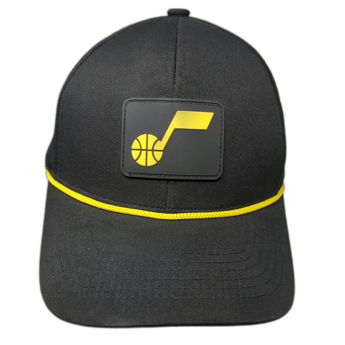 Utah Jazz Team 49 Trucker Hat Black One Size Snapback Rope Cord Rubber Patch
