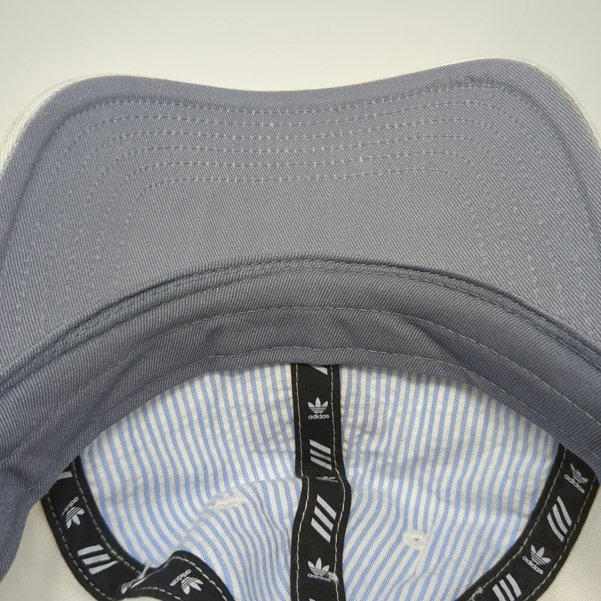 Adidas Baseball Cap White One Size Trefoil Logo Pink Gold Slideback Cotton Hat