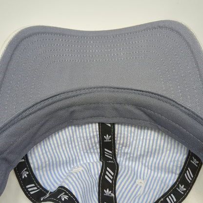 Adidas Baseball Cap White One Size Trefoil Logo Pink Gold Slideback Cotton Hat