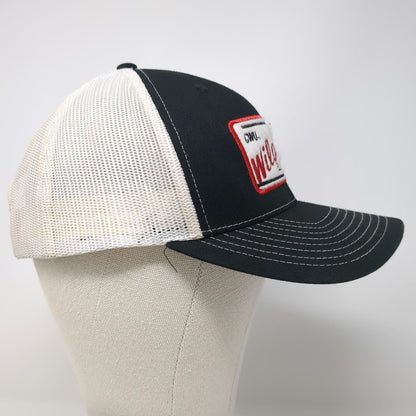 Richardson Trucker Hat Black One Size CWU Wildcats Ellensburg WA Patch Mesh