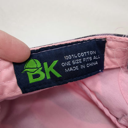 BK Army Cap Pink Gray Black Camo One Size Adjustable Cotton Cadet Patrol Hat