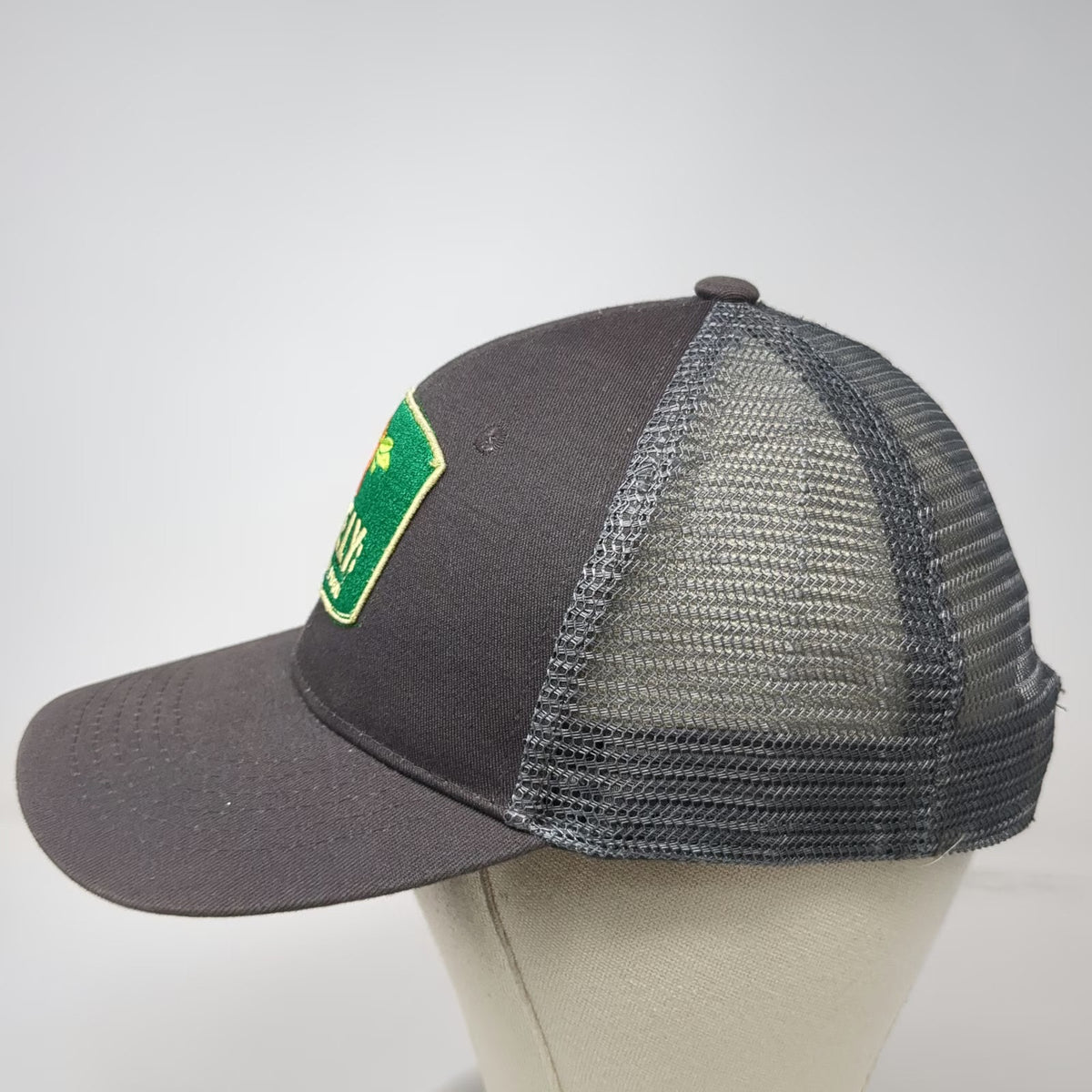 Gray Trucker Hat One Size Solely Real Clean Food Snapback Mesh Embroidered Logo