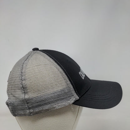 Calvin Klein Snapback Mesh Back Trucker Hat Black One Size Colorblock