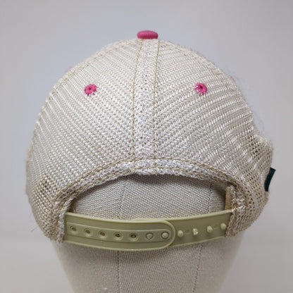 Lake Chelan Outfitters Snapback Trucker Hat Pink One Size Mesh Back