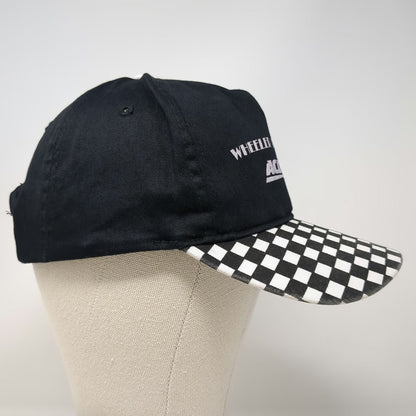 Cobra Caps 5 Panel Black One Size Checkerboard Brim ACDelco Snapback Hat Cotton