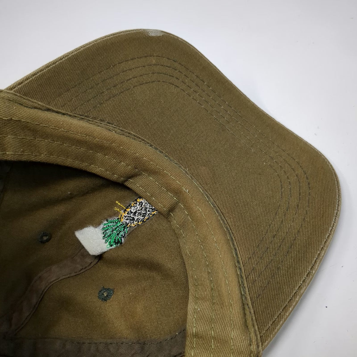 City Hunter USA Baseball Cap Green One Size Embroidered Pineapple Slideback Hat