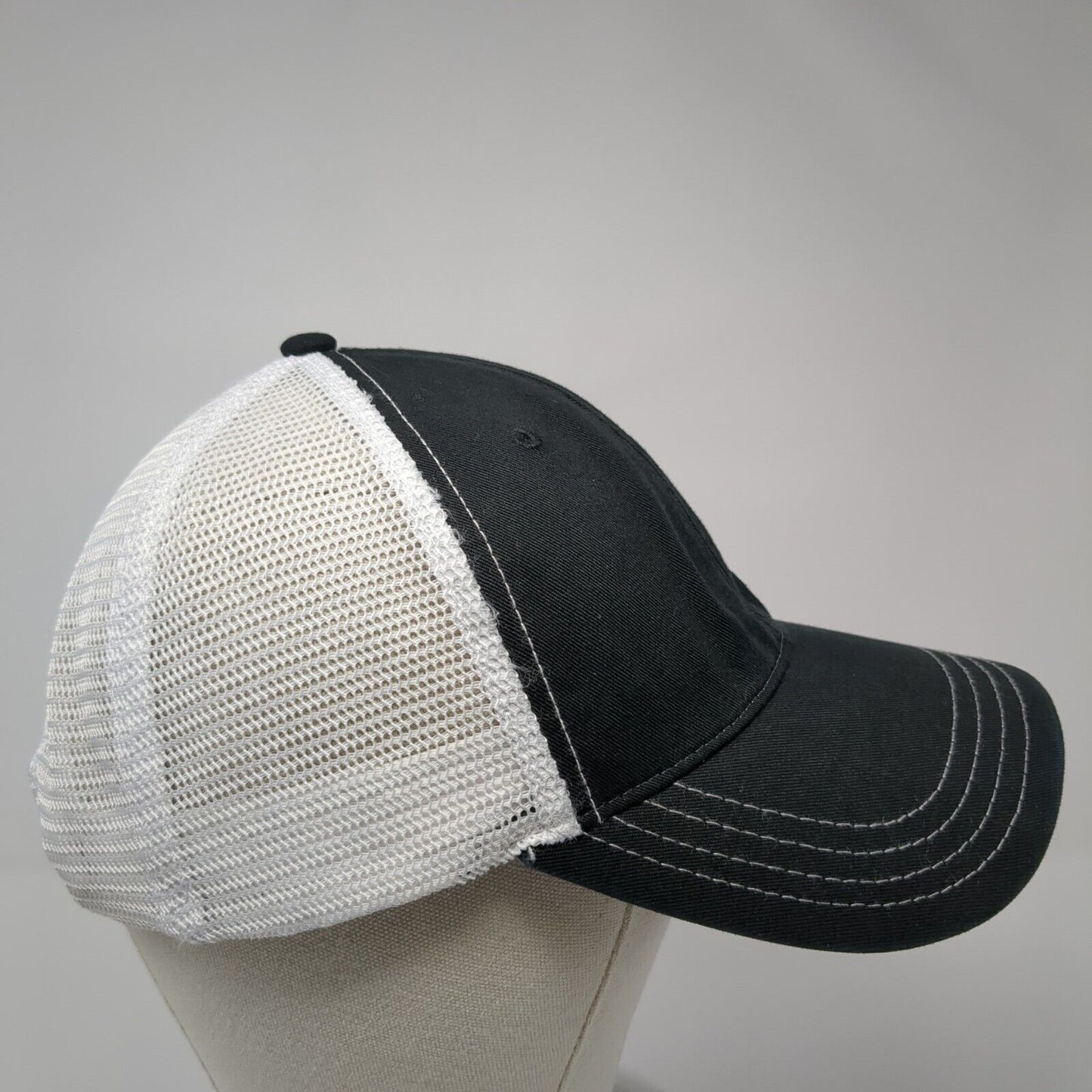 1st Federal Snapback Trucker Hat Black M/L Adjustable Mesh Back Richardson