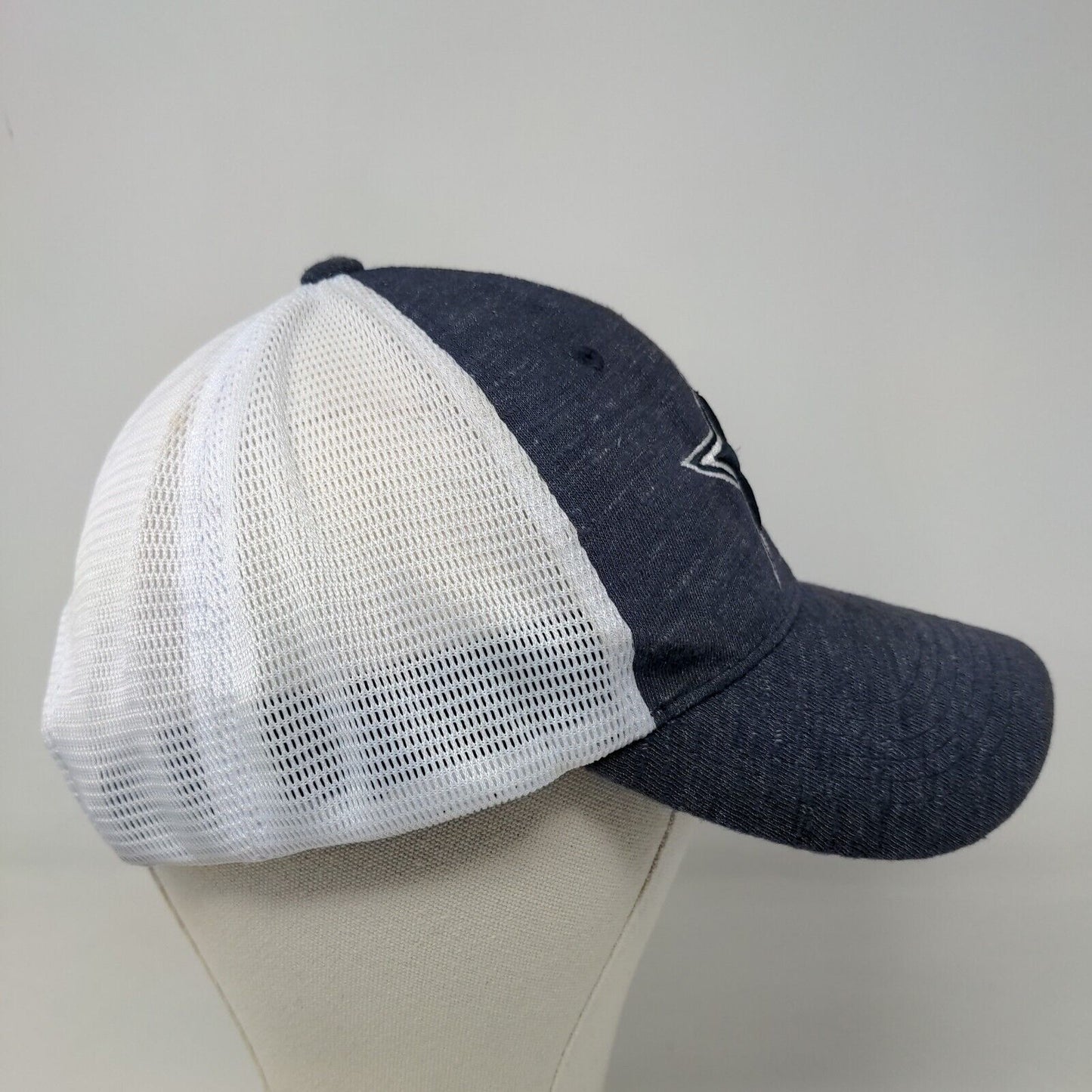 NFL Men's Dallas Cowboys Men's Fitted Mesh Back Hat Blue White Embroidered Logo