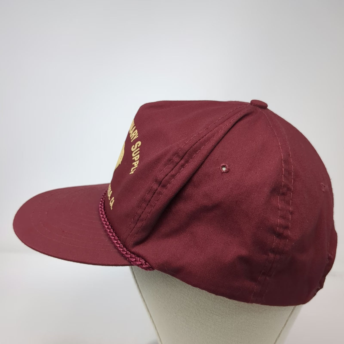 Nissin 5 Panel Red Hat One Size Hesperia Veterinary Supply Horse Rope Snapback
