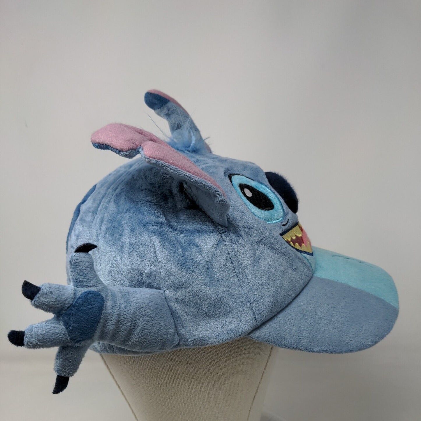 Stitch Ears Adult Strapback Hat Blue 57-61cm Adjustable Plush Costume Disney