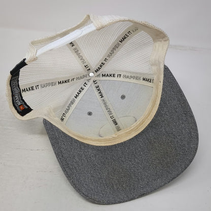 NAMEBRAND Trucker Hat Gray White One Size Mesh Snapback World Class Creatives