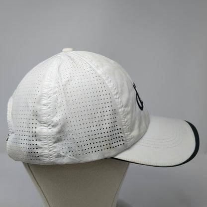 Nike Baseball Cap White One Size Dish Network Logo Perforated Golf Strapback Hat