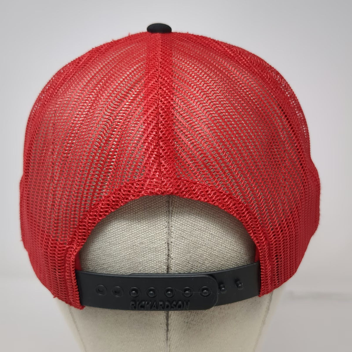 Richardson Trucker Hat White Red Black One Size Swing Juice Golf Mesh Back