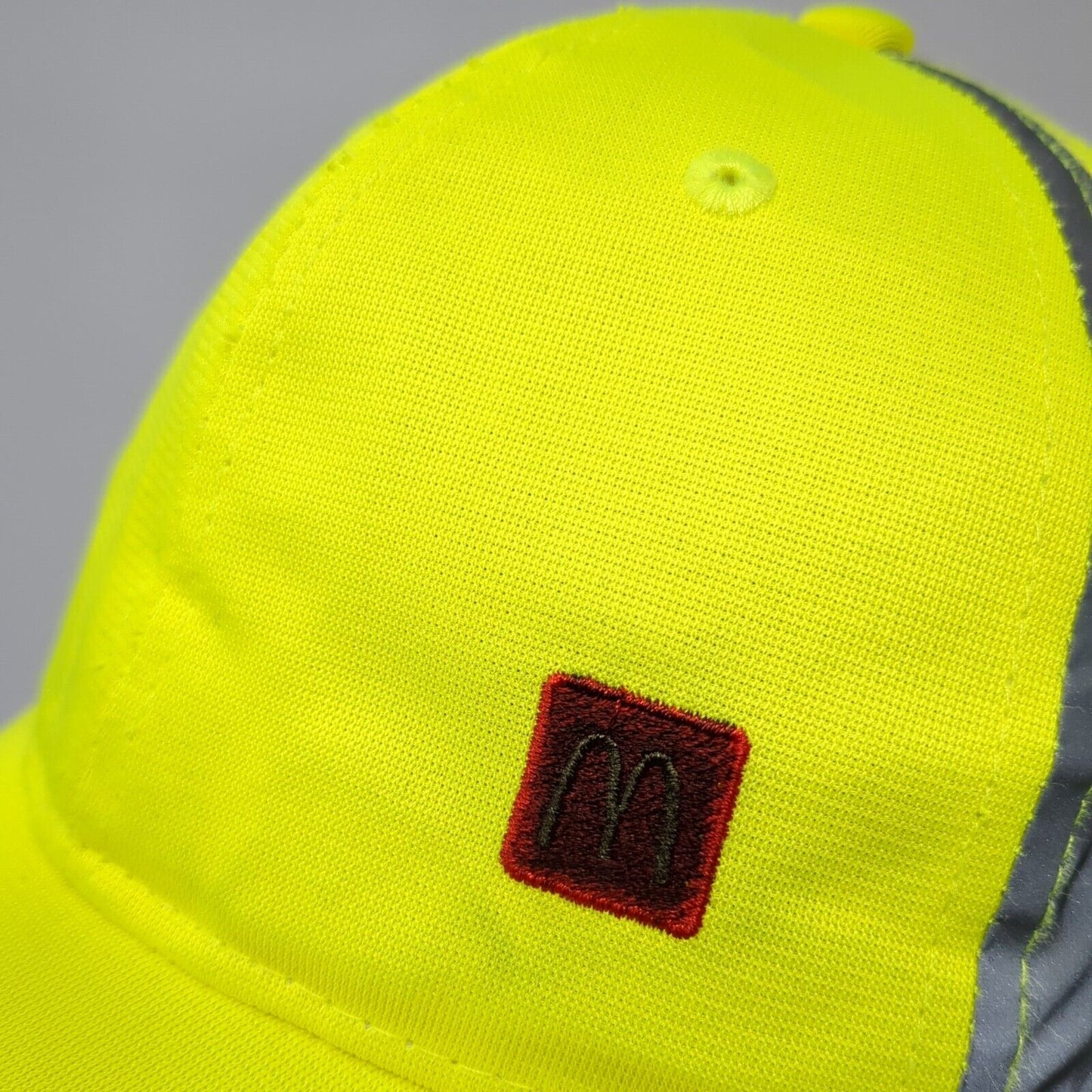 McDonald's Strapback Hat Green One Size Adjustable Embroidered BIG X Polyester