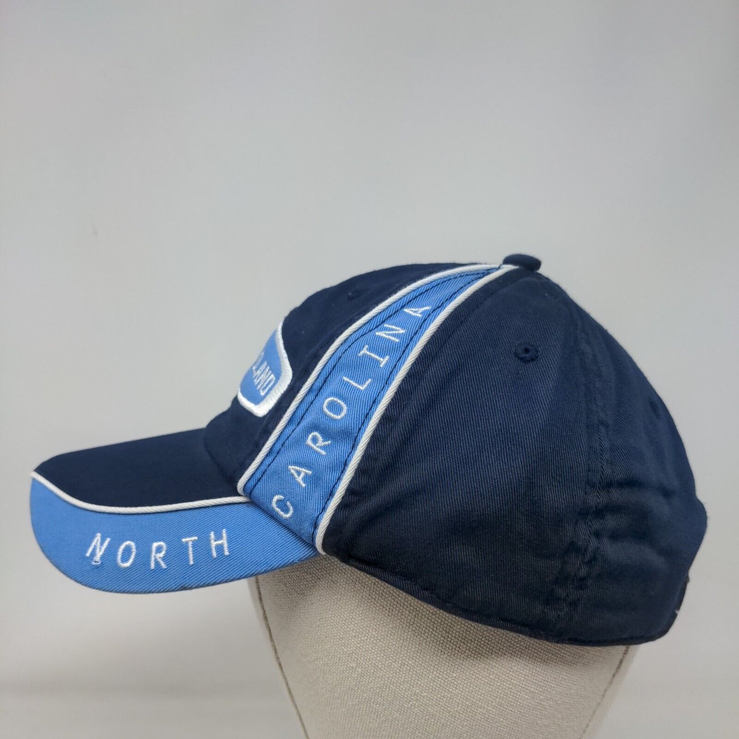 Topsail Island North Carolina Strapback Hat Blue OSFA Adjustable Embroidered