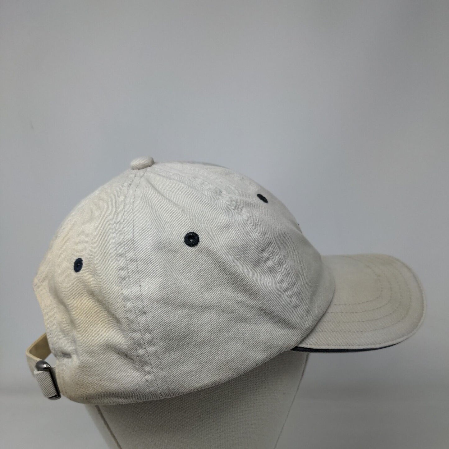 Letter W Slideback Hat Tan One Size Embroidered 6 Panel Pukka Golf