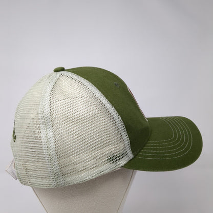 McCall Idaho Strapback Trucker Hat Green One Size Embroidered Logo