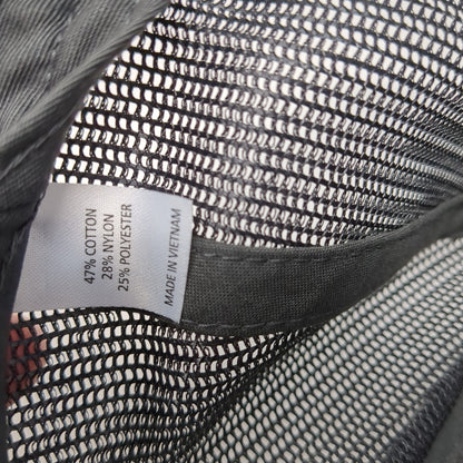 Richardson Snapback Mesh Back Trucker Hat Gray Small Embroidered Logo