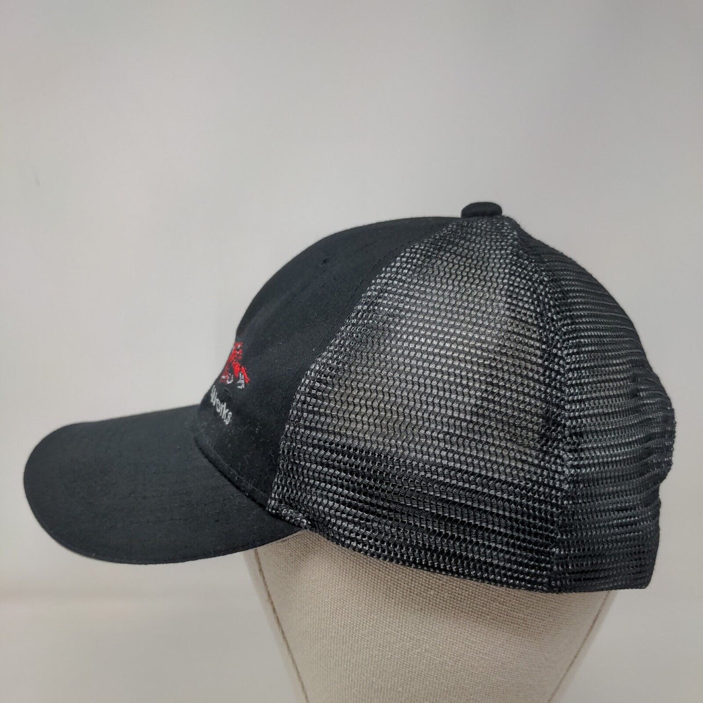 PMW Portable Machine Works Snapback Mesh Back Trucker Hat Black One Size