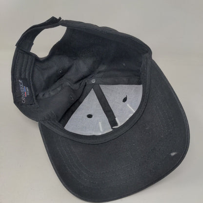 Keke's Strapback Hat Black One Size Embroidered 6 Panel Cap America