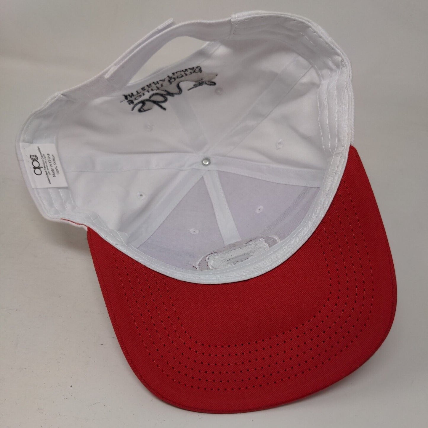 South Bend International Airport Strapback Hat Red White Blue Embroidered Logo