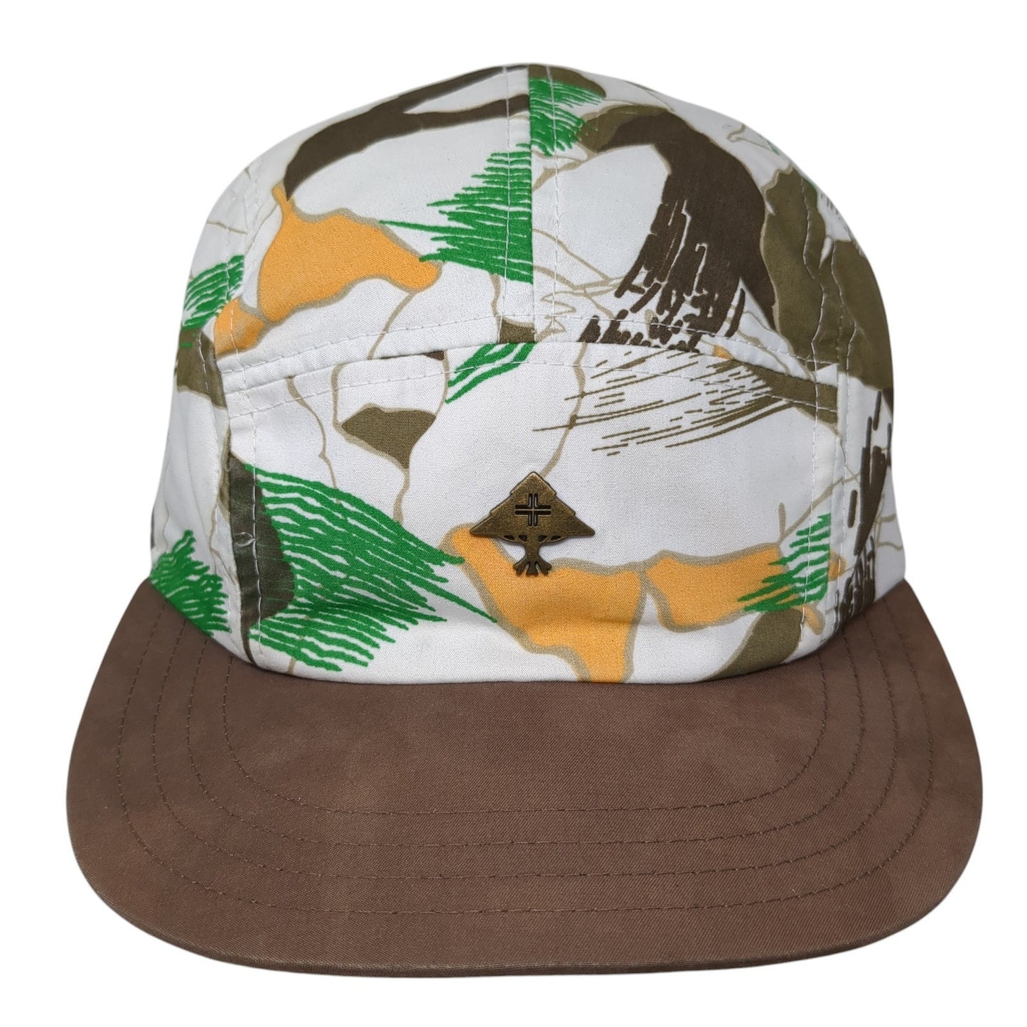 LRG True Heroes 5 Panel Cap Multicolor One Size Adjustable All Over Print
