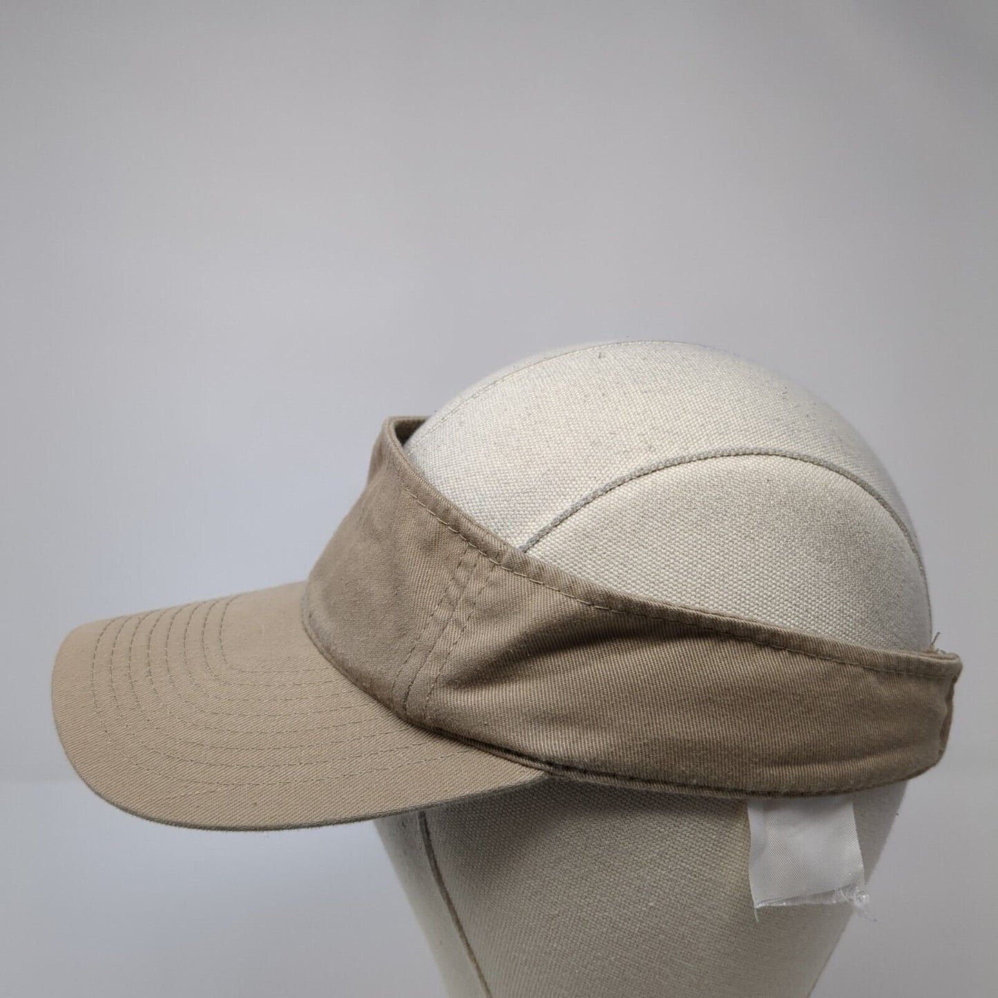 Signatures Slideback Sun Visor Hat Tan One Size Adjustable Lightweight Blank