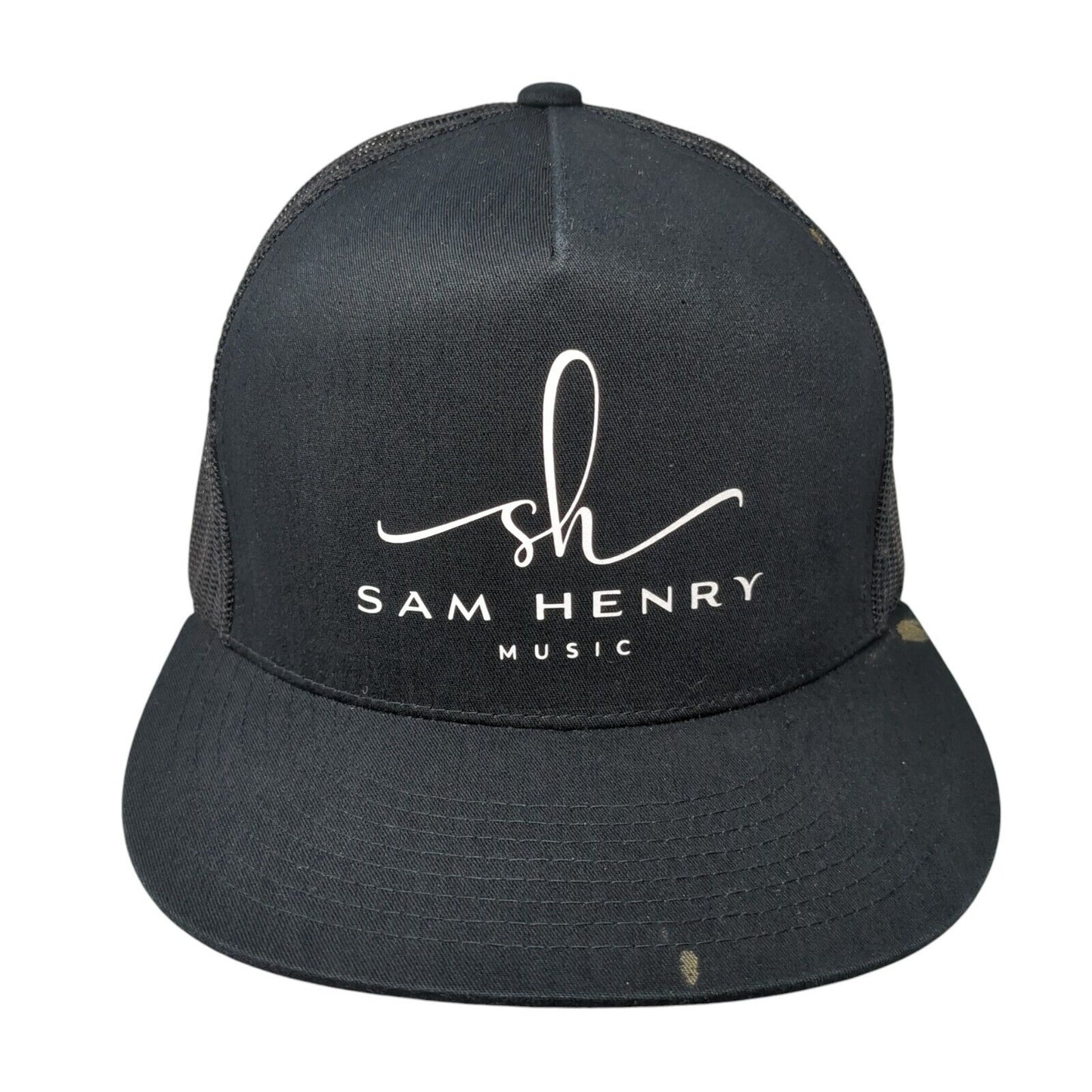 Sam Henry Music Snapback Mesh Back Trucker Hat Black One Size Yupoong
