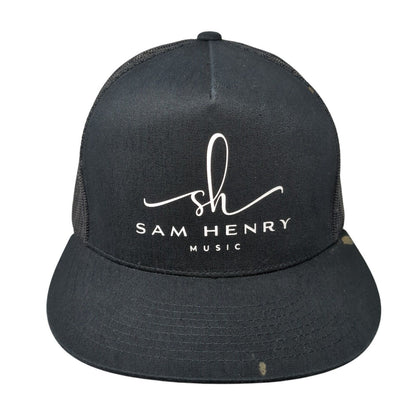 Sam Henry Music Snapback Mesh Back Trucker Hat Black One Size Yupoong