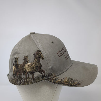 Silver City Idaho Baseball Cap Brown One Size Adjustable Embroidered Dri-Duck