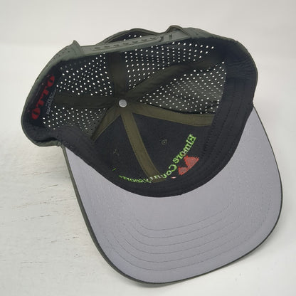 OTTO Trucker Hat Green One Size Perforated Snapback Elmore County Sportsmen