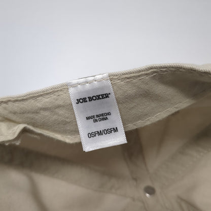 Joe Boxer Slideback Baseball Cap Beige One Size Adjustable 6 Panel Blank