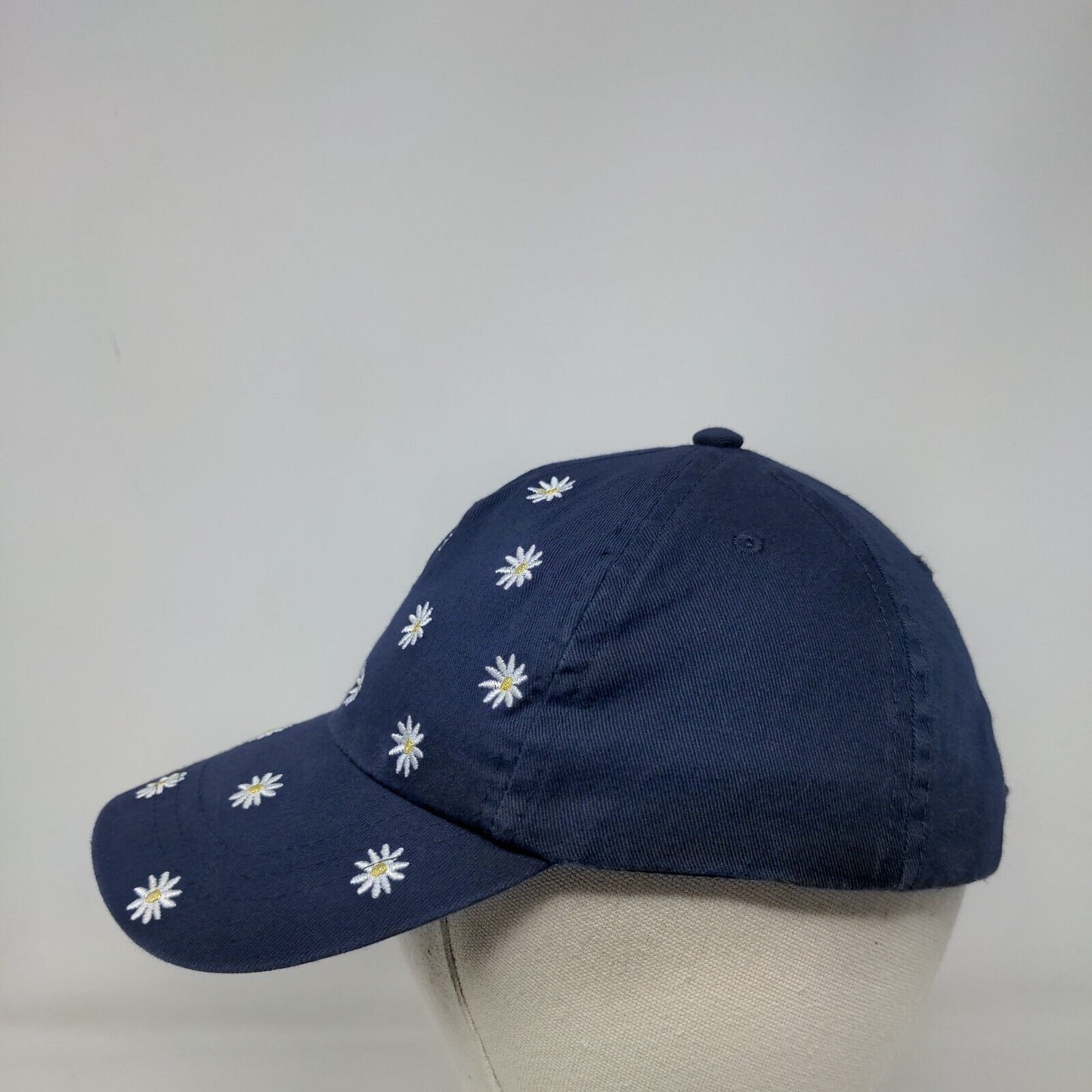 Daisies Strapback Hat Blue One Size Adjustable Embroidered Floral Wonder Nation