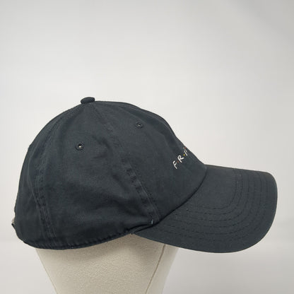 FRIENDS Slideback Baseball Cap Black One Size Adjustable Embroidered 6 Panel