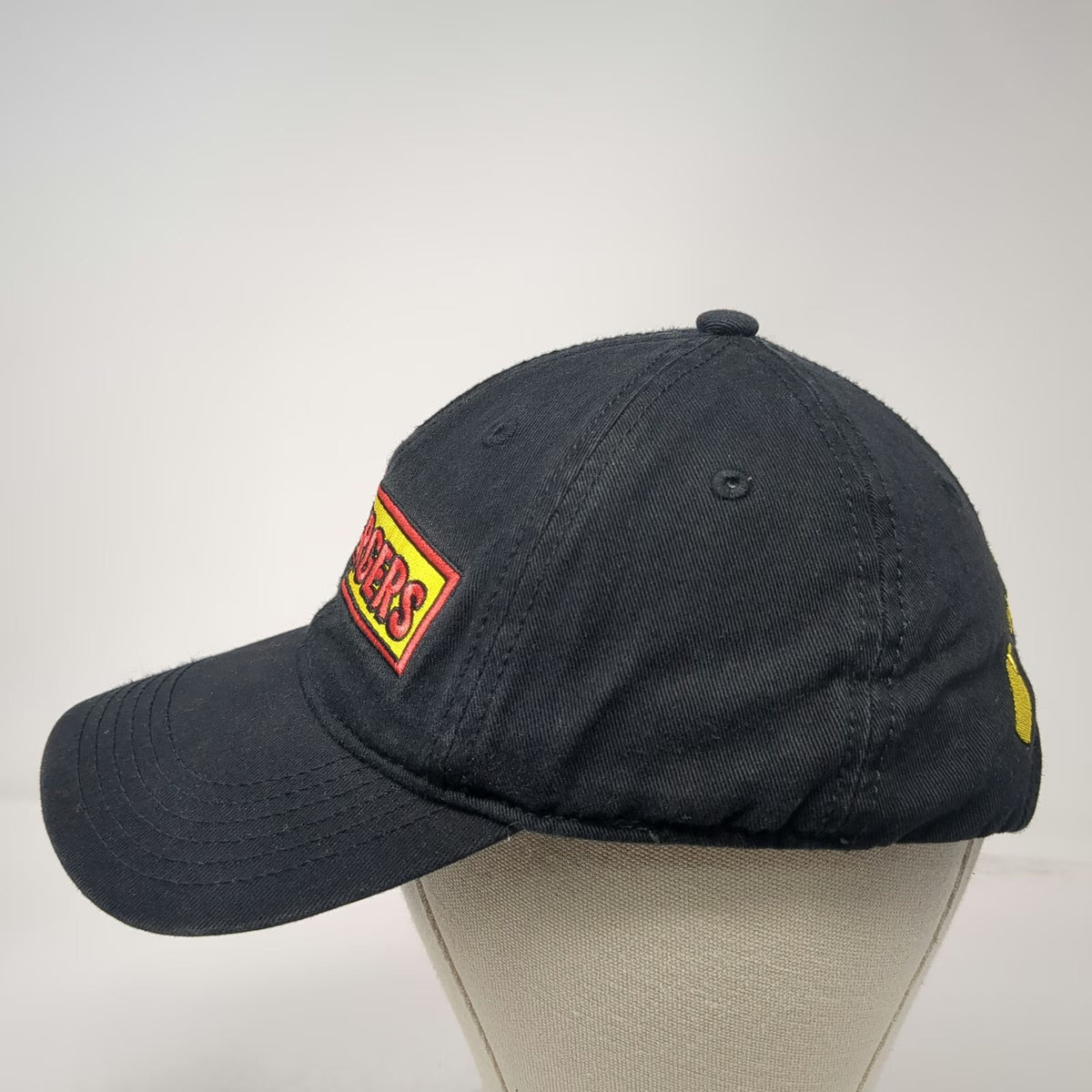 Bob's Burgers Baseball Cap Black One Size Ketchup Mustard Squeeze Bottle Hat
