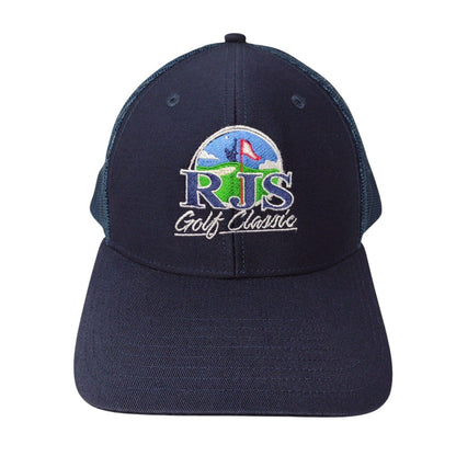 RJS Golf Classic Snapback Mesh Back Trucker Hat Blue One Size Richardson