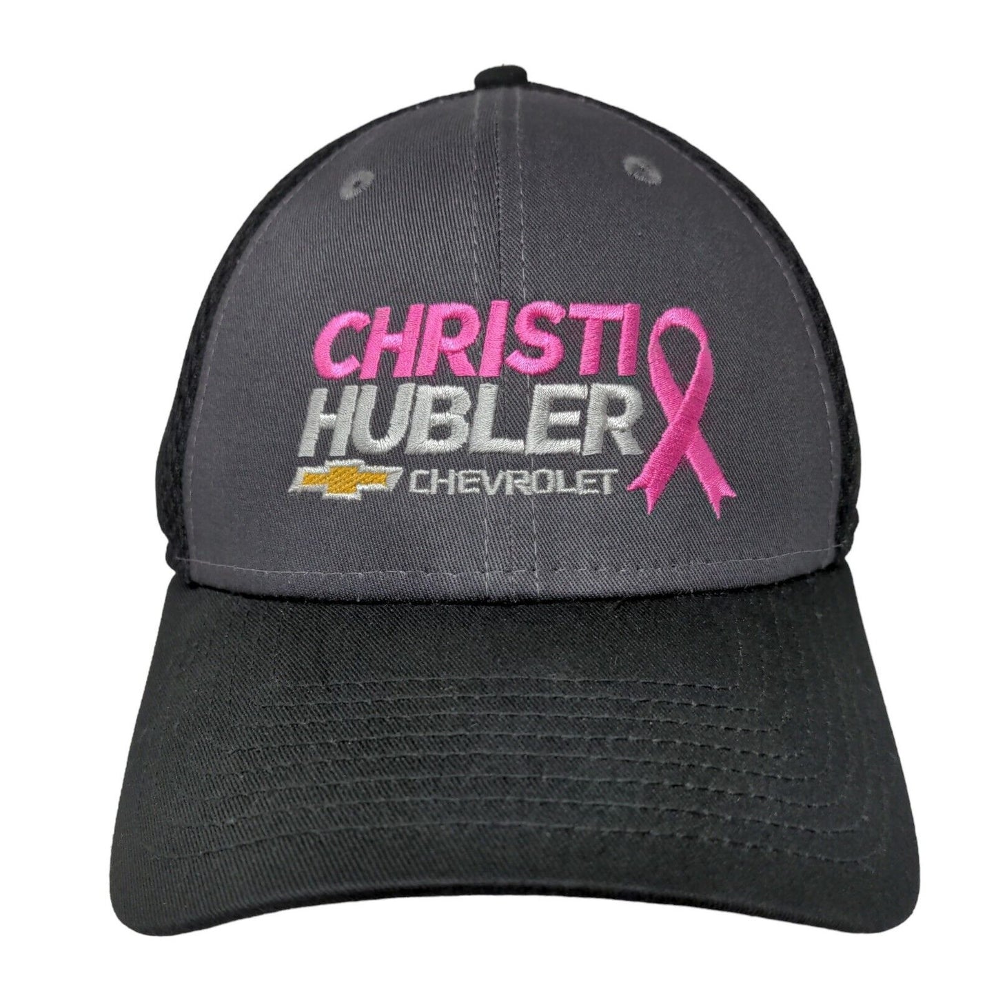 New Era Men's Snapback Mesh Back Hat Black OSFM Christi Hubler Chevrolet Logo