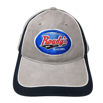 Roady's Truck Stops Strapback Hat Gray One Size Adjustable Embroidered Sportsman