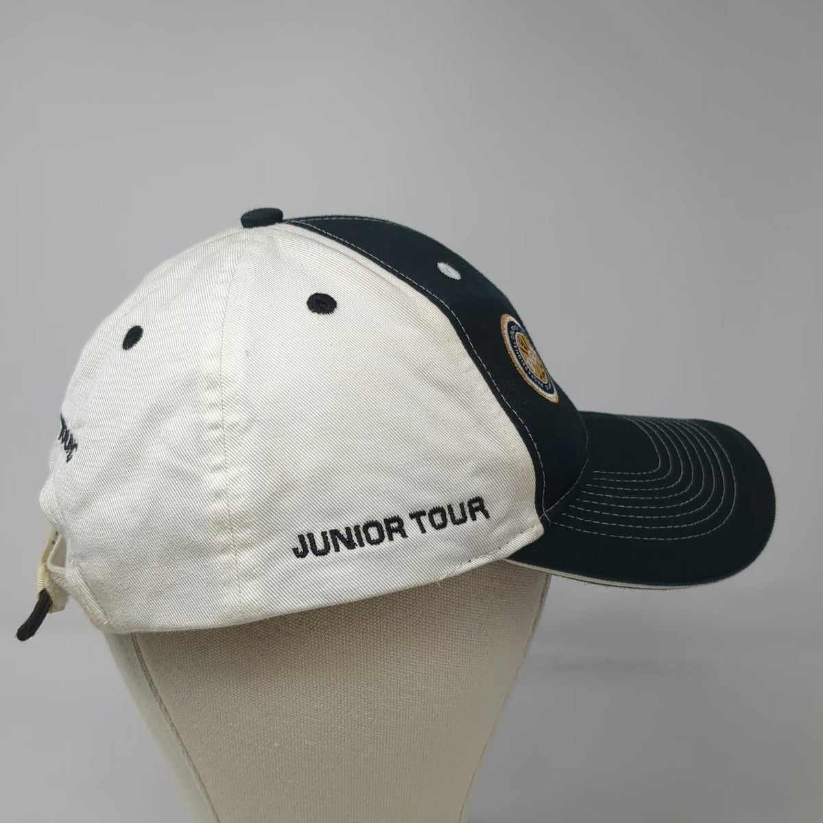 Ahead Baseball Cap Black One Size PGA Metropolitan Junior Tour Golf Hat Ernst