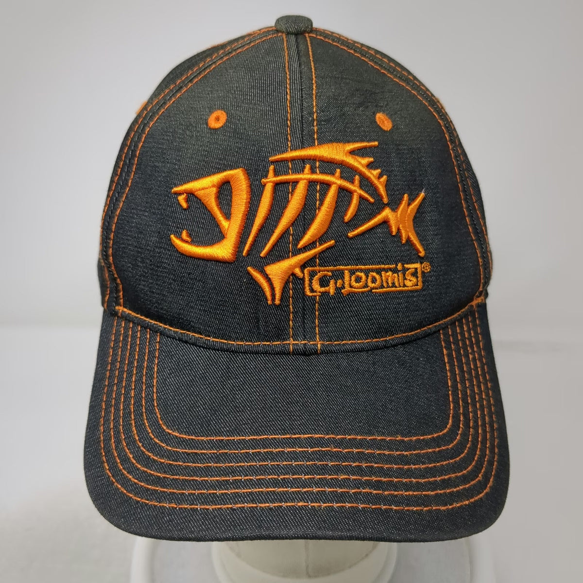 G.Loomis Baseball Cap Black OS Fish Skeleton Fishing Contrast Stitching Hat