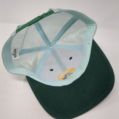 Monumental Snapback Mesh Back Trucker Hat Green One Size Crew Leader Cap