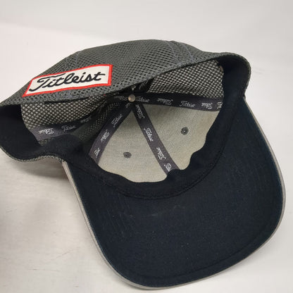 New Era Baseball Cap Gray M Titleist Golf Pro V1 FootJoy FJ Mesh Stretch Fit hat