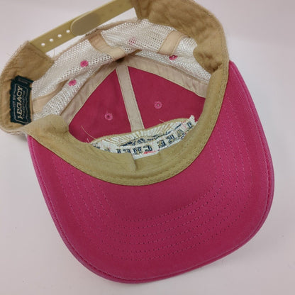 Lake Chelan Outfitters Snapback Trucker Hat Pink One Size Mesh Back